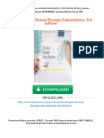 (Ebook PDF) Clinical Dosage Calculations, 3Rd Edition