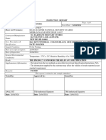 Inspection Certificate PDI - GROUND SHEET