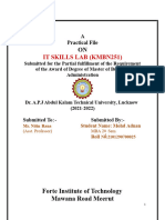 It Skill Lab 2 Sem Mba 2nd Sem Project