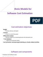 5-Algorithmic Models For Software Cost Estimation-02-02-2024