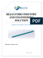 BejaiEthio Industry and Engineering Design of Screw Conveyor