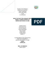 Impact of Early Relationship Among Grade 11 Humss Students of Senior High School in Lobo