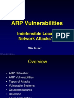 ARP Vulnerabilities: Indefensible Local Network Attacks?