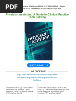 (FREE PDF Sample) Physician Assistant: A Guide To Clinical Practice Ruth Ballweg Ebooks