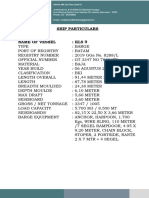 Ship Particullar 300 FT - KLS 9 Semesta 7