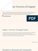 Course Outline Overview of Computer Science