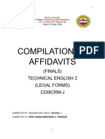 I Am Sharing 'Compilation of Affidavits' With You