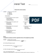 Top Notch 1 Unit 10 Assessment