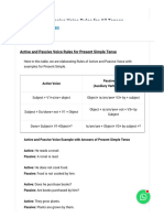 Active and Passive Voice Rules, Example, Exercise For Competitive Exam