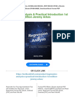 Regression Analysis A Practical Introduction 1st Edition Jeremy Arkes All Chapter Instant Download