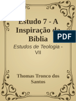 DTEO - Estudo 7 - A Inspiracão Da Bíblia - Thomas Tronco Dos Santos