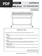 Roland CAMM 1PRO CX 500 400 300 Service Manual Direct Download