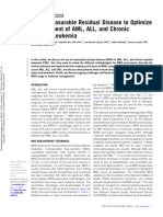 Using Measurable Residual Disease To Optimize Management of AML, ALL, and Chronic Myeloid Leukemia