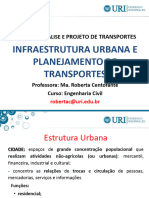 Aulas 4 - Infraestrutura Urbana e Planejamento de Transportes