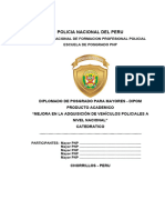 Trabajo Mejoramiento Compra Vehiculos Policiales