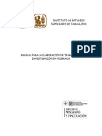 MANUAL de Elaboración de Trabajos de Investigación Posgrado, Rev. 2018 (04012021)