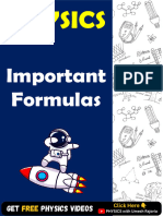 11th & 12th Important Physics Formulas