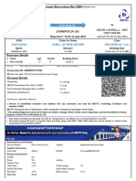 Ju Dee SF Exp Second Ac (2A) : Electronic Reservation Slip (ERS)