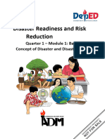 DRRR - Mod1 - Basic Concept of Disaster and Disaster Risk