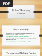 Topic 1 - Role of Marketing