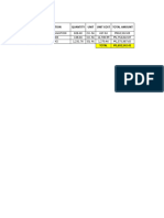 Cost Analysis-Drinage Cannal