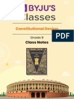 Constitutional Design - Notes