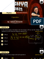 Capacitors - JEE Mains PYQ Solution Notes - Lakshya JEE 2025