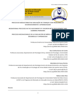 Processos Mediacionais Na Avaliação de Crianças Com Problemas de Desenvolvimento