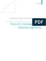 Tema 10. Investigación en Sistemas Cognitivos