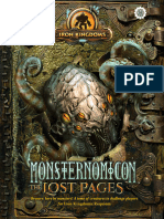 D&D 5 0 PIP Iron Kingdoms Requiem Monsternomicon The Lost Pages