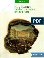 La Sociedad Europea 15001700 - Henry Kamen