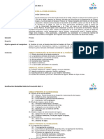 Dosificación Modalidad Abierta Presencial 2025-1: Introducción A LA Teoría Económica