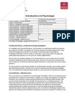 Syllabus Ue12 Intro Psychologie