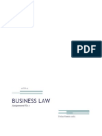 Business Law Assignment 1