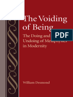 The Voiding of Being: The Doing and Undoing of Metaphysics in Modernity