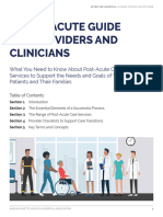 A Post-Acute Guide For Providers and Clinicians