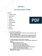 Chapter 1 Circulatory System Notes