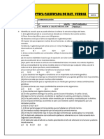 Práctica Calificada para 5° de Sec.