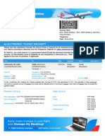 Electronic Ticket Receipt 05JUL For CADIDIA NORODIN