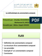 La Méthodologie Du Commentaire Composé