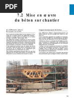 7.2 Mise en Oeuvre Du Béton Sur Chantier