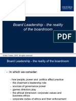 MBA909 Board Leadership - Power, Politics and Ethics