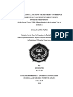 Susanti, Iis. (2011) .The Correlational Study of The Teacher's Competence in A Classroom Management Toward Students' English Achievement. Salatiga STAIN