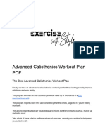 Advanced Calisthenics Workout Plan PDF