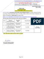 205 - B. Tech., M.B.a., M.C.a. & M. Tech. II Sem. and M.B.a. IV Sem. Exam Form & Exam Fee Notice, 2023-24