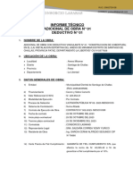 Informe Tecnico de Adicional Con Deductivo de Obra