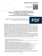 General Principles For The Safe Performance, Training, and Adoption of Ablation Techniques For Benign Thyroid Nodules An American Thyroid Association Statement