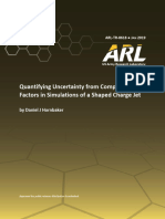 Quantifying Uncertainty From Computational Factors in Simulations of A Shaped Charge Jet (2019)