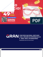 Concurso Nacional Unificado CNU - Revisão de Véspera Bloco 8 - Área - Nível Intermediário - Gustavo - Scatolino