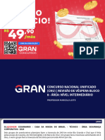 Concurso Nacional Unificado CNU - Revisão de Véspera Bloco 8 - Área - Nível Intermediário - Marcelo - Leite